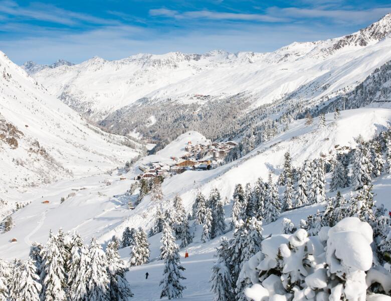 Skigebiet Obergurgl: Verschneite Winterlandschaft